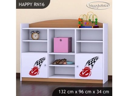 Regál Happy RN16 - závod F1 (Barva bílá)