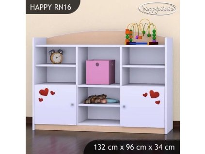 Regál Happy RN16 - začarovaný domeček (Barva bílá)