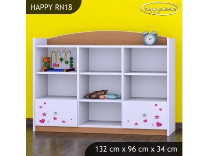 Regál Happy RN18 - čarodějka (Barva bílá)