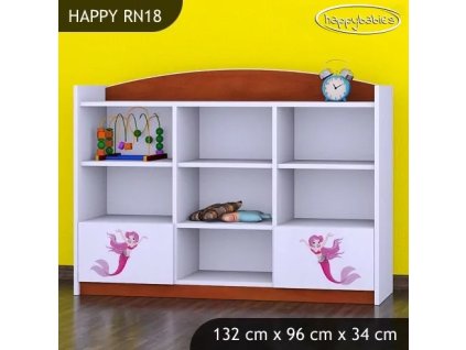 Regál Happy RN18 - mořská víla (Barva bílá)