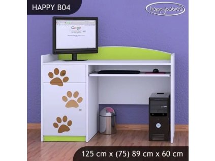 Psací stůl Happy B04 - pejsek (Barva bílá)