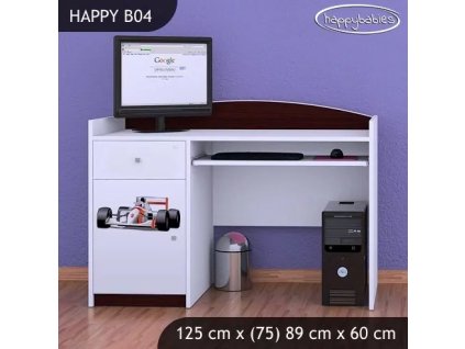 Psací stůl Happy B04 - formule (Barva bílá)