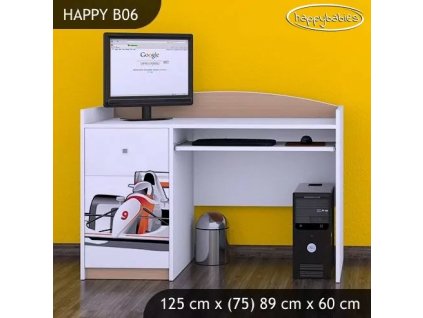 Psací stůl Happy B06 -  formule (Barva bílá)