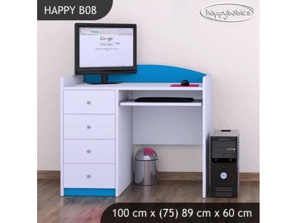 Psací stůl Happy B08 - bez motivu (Barva bílá)