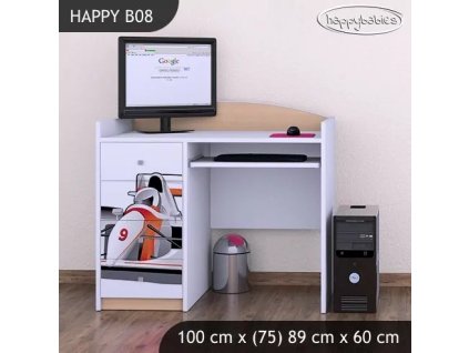 Psací stůl Happy B08 - formule (Barva bílá)