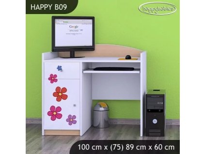 Psací stůl Happy B09 - delfín (Barva bílá)