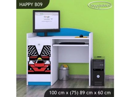 Psací stůl Happy B09 - ferrari (Barva bílá)