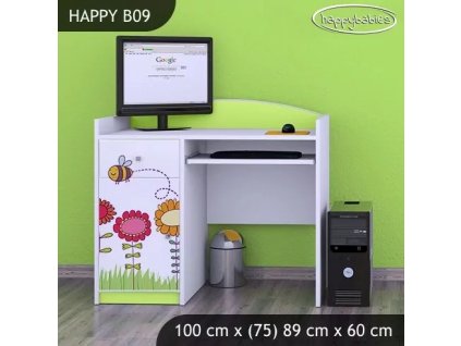 Psací stůl Happy B09 -  včelka (Barva bílá)