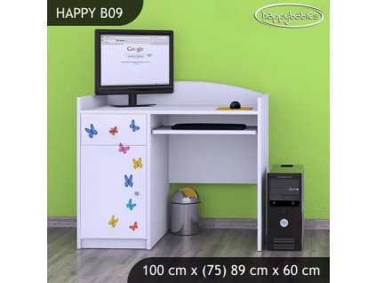 Psací stůl Happy B09 -  sloník (Barva bílá)