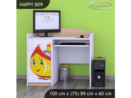 Psací stůl Happy B09 -  loď (Barva bílá)