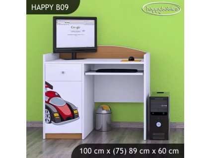 Psací stůl Happy B09 -  super bolid (Barva bílá)