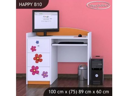 Psací stůl Happy B10 - delfín (Barva bílá)