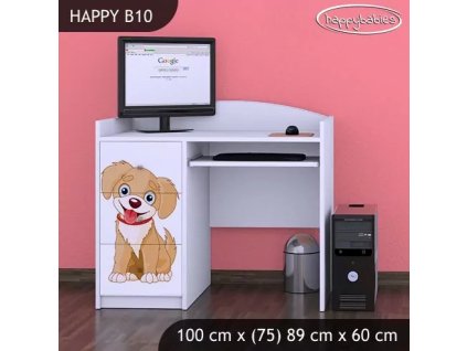 Psací stůl Happy B10 - pejsek (Barva bílá)