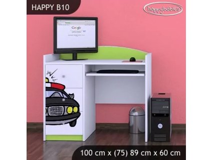 Psací stůl Happy B10 - policie (Barva bílá)