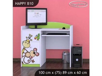 Psací stůl Happy B10 - safari (Barva bílá)