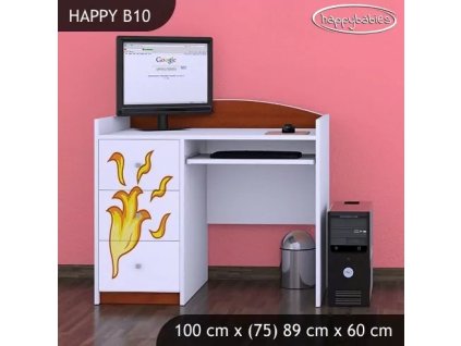 Psací stůl Happy B10 - drak (Barva bílá)