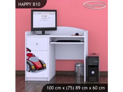 Psací stůl Happy B10 - super bolid (Barva bílá)