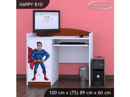 Psací stůl Happy B10 - superman (Barva bílá)
