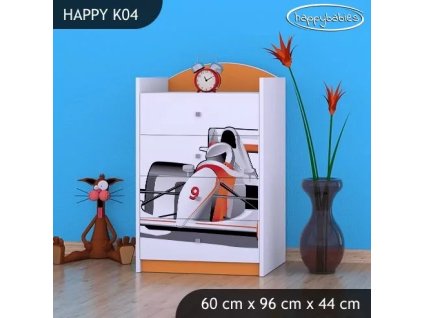 Komoda Happy K04 - formule (Barva bílá)
