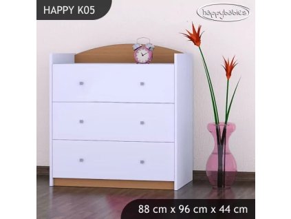 Komoda Happy K05 - bez motivu (Barva bílá)