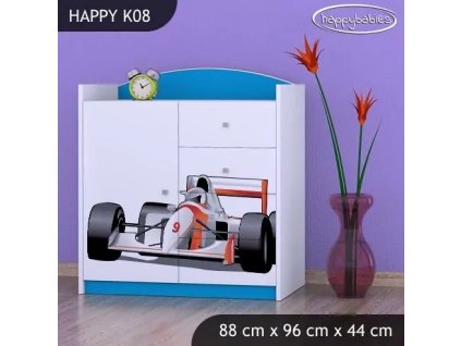 Komoda Happy K08 - formule (Barva bílá)
