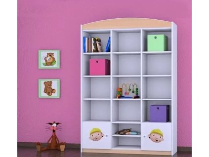 Regál Happy RW16 - bořek stavitel (Barva bílá)