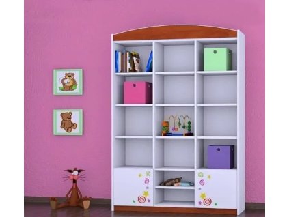 Regál Happy RW16 -hrající lokomotiva (Barva bílá)