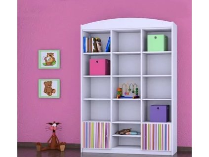 Regál Happy RW16 -barevné pásky (Barva bílá)