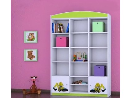 Regál Happy RW16 - bagr (Barva bílá)