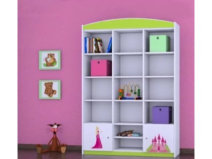 Regál Happy RW16 - princezna se zámkem (Barva bílá)