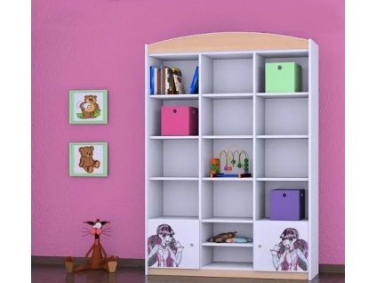 Regál Happy RW16 - monster toralei (Barva bílá)