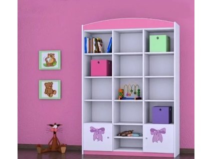 Regál Happy RW16 - pejsek s mašlí (Barva bílá)