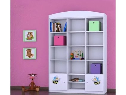 Regál Happy RW16 - usměvavá včelka (Barva bílá)
