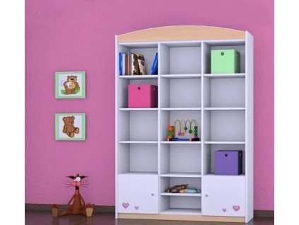 Regál Happy RW16 - zamilovaný skřítek (Barva bílá)