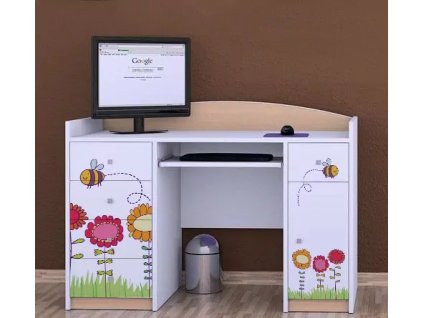 Psací stůl Happy B01 - včelka (Barva bílá)