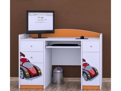 Psací stůl Happy B01 - super bolid (Barva bílá)