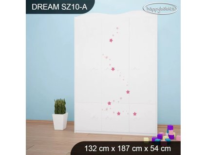 Skříň Dream SZ10 - víla s koníkem (Barva bílá)