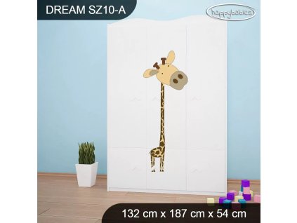 Skříň Dream SZ10 - safari (Barva bílá)