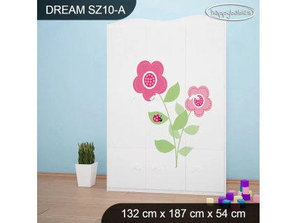 Skříň Dream SZ10 - beruška (Barva bílá)