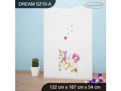 Skříň Dream SZ10 - pony (Barva bílá)