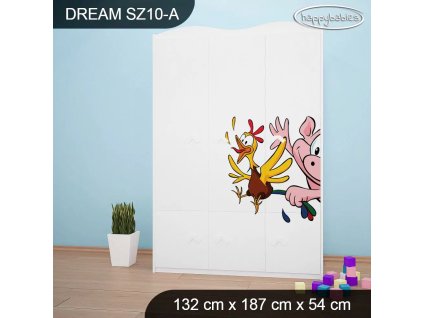 Skříň Dream SZ10 - farma (Barva bílá)