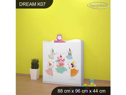 Komoda Dream K07 - palác (Barva bílá)