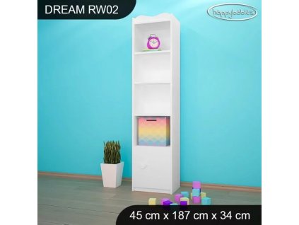 Regál Dream RW02 - bez motivu (Barva bílá)