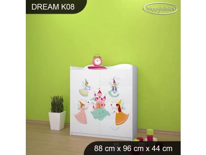 Komoda Dream K08 - palác (Barva bílá)