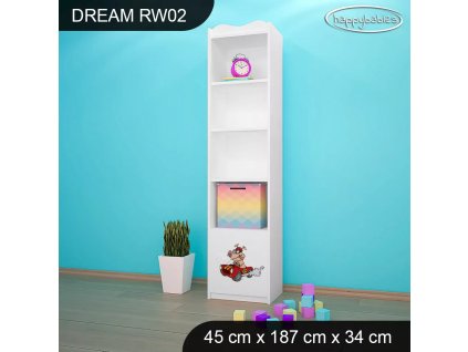 Regál Dream RW02 - závodníci (Barva bílá)