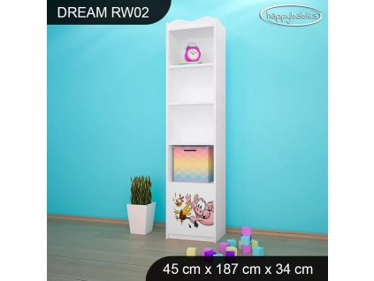 Regál Dream RW02 - farma (Barva bílá)