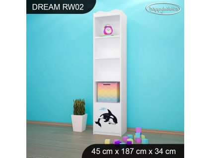 Regál Dream RW02 - antarktida (Barva bílá)