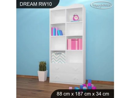 Regál Dream RW10 - bez motivu (Barva bílá)