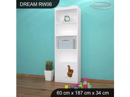 Regál Dream RW06 - pirát (Barva bílá)