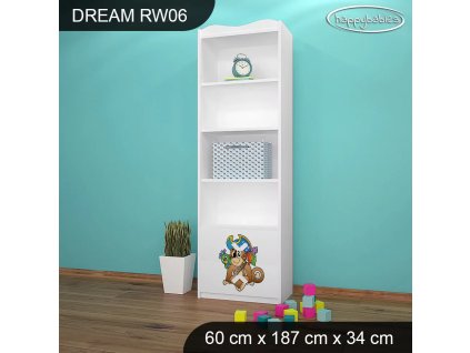 Regál Dream RW06 - pirátský ostrov (Barva bílá)